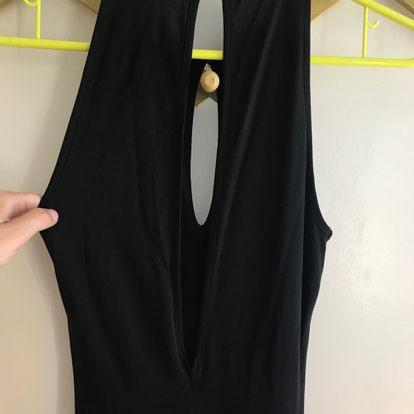 Vintage Keyhole Open Back Black Dress - Picture 6 of 8